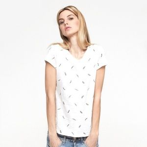 NWOT Rag&Bone Feather Graphic tee